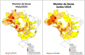 Monitor de Secas para o mês de Junho de 2024