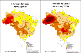 Monitor de secas referente a setembro de 2024